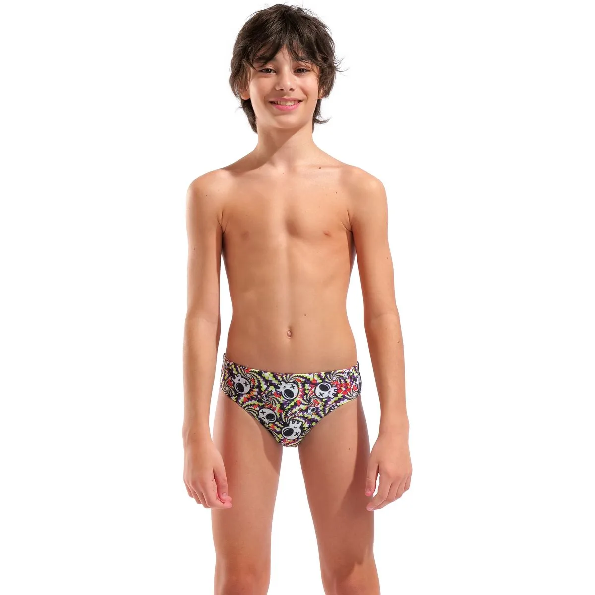Fun Skulls Swim Briefs Jungen Badehose, multicolor 152