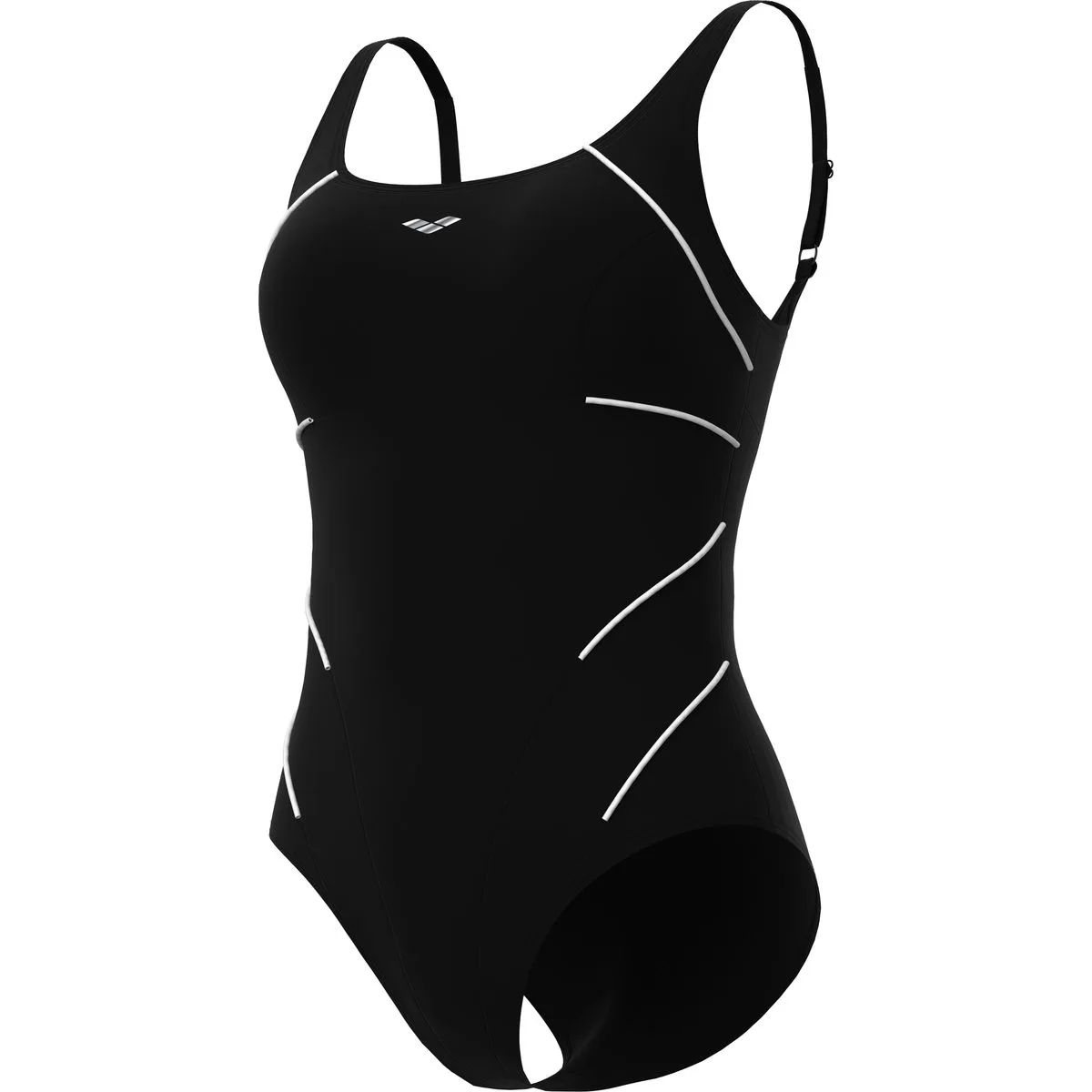 Arena Jewel ONE Piece Damen Badeanzug, schwarz
