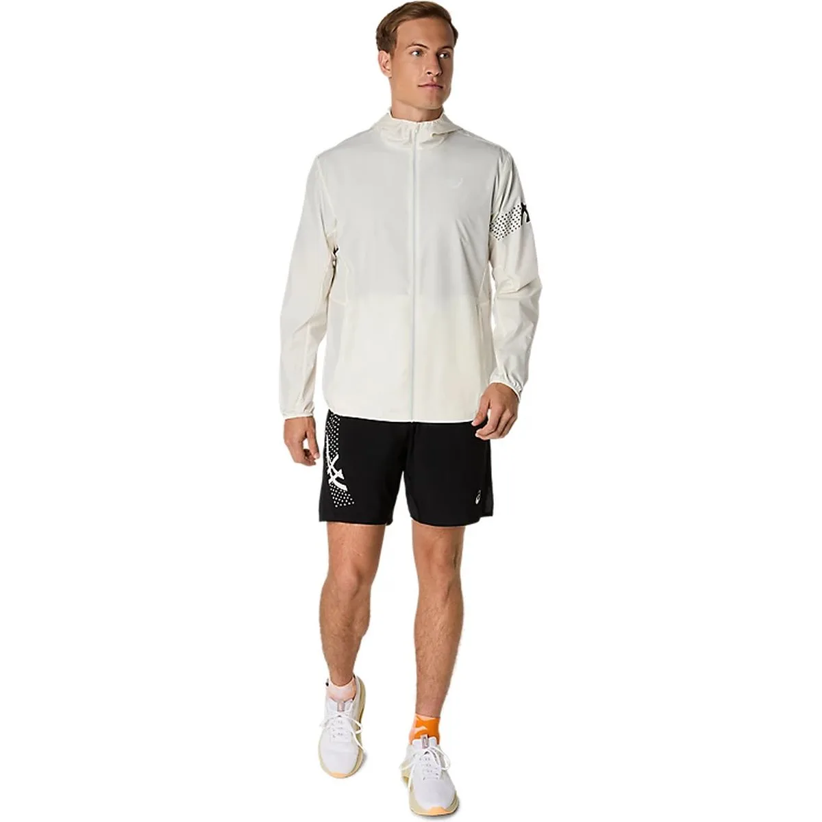 Asics Icon Herren Jacke, weiß 2XL