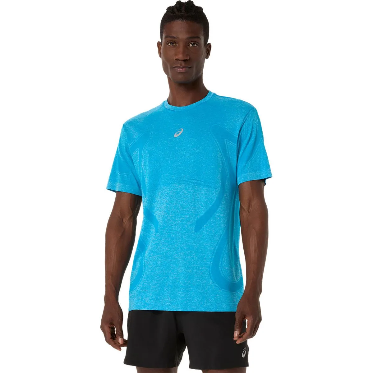 Road Seamless Herren T-Shirt, blau 2XL