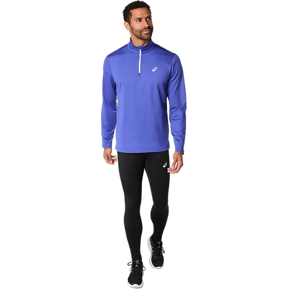 Core Half-Zip Winter Herren Longsleeve, blau M