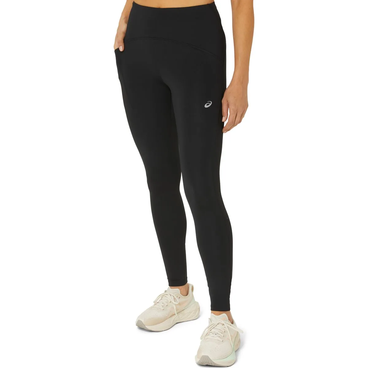 Road High Waist Damen Tights, schwarz M