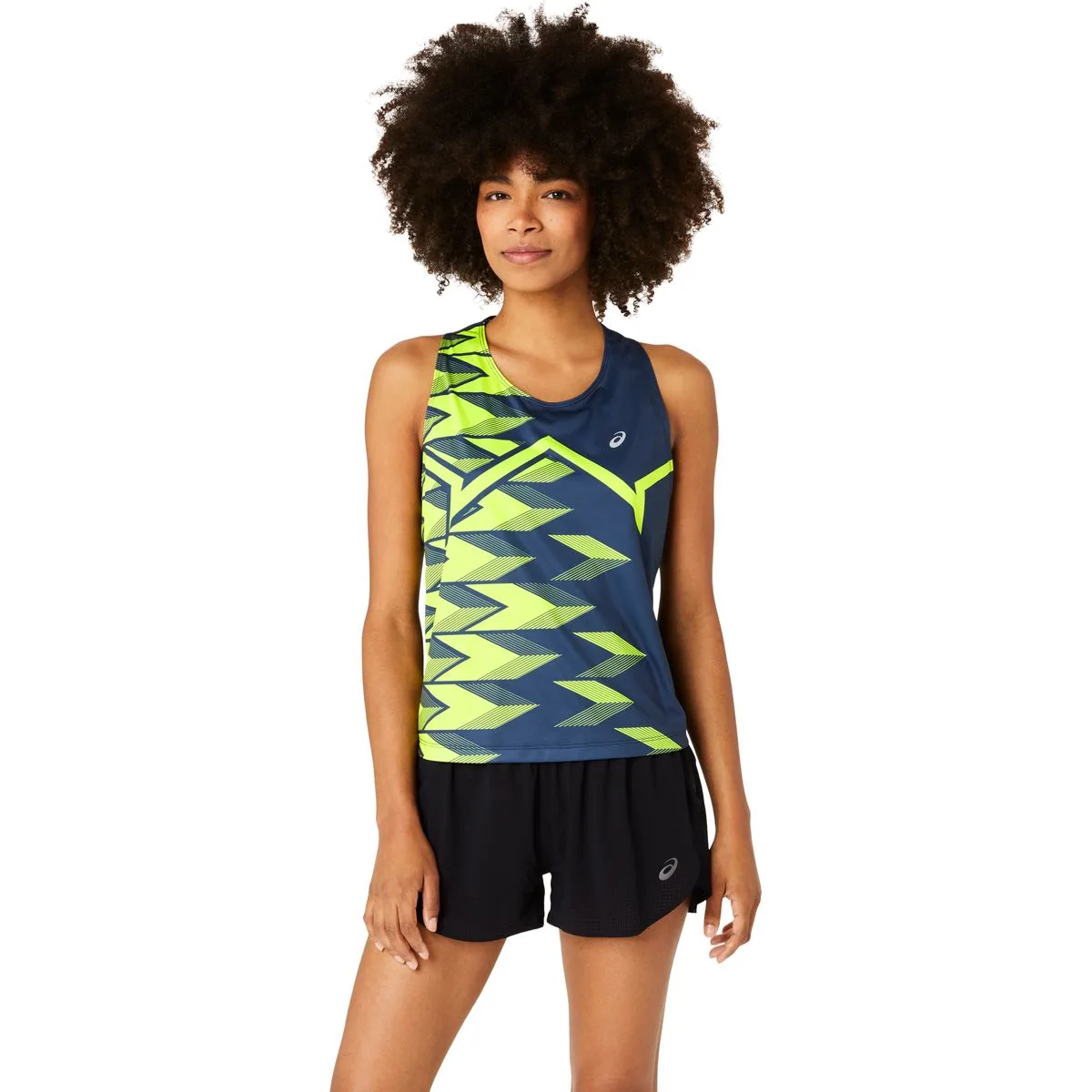 Light Graphic Damen Tanktop, blau M