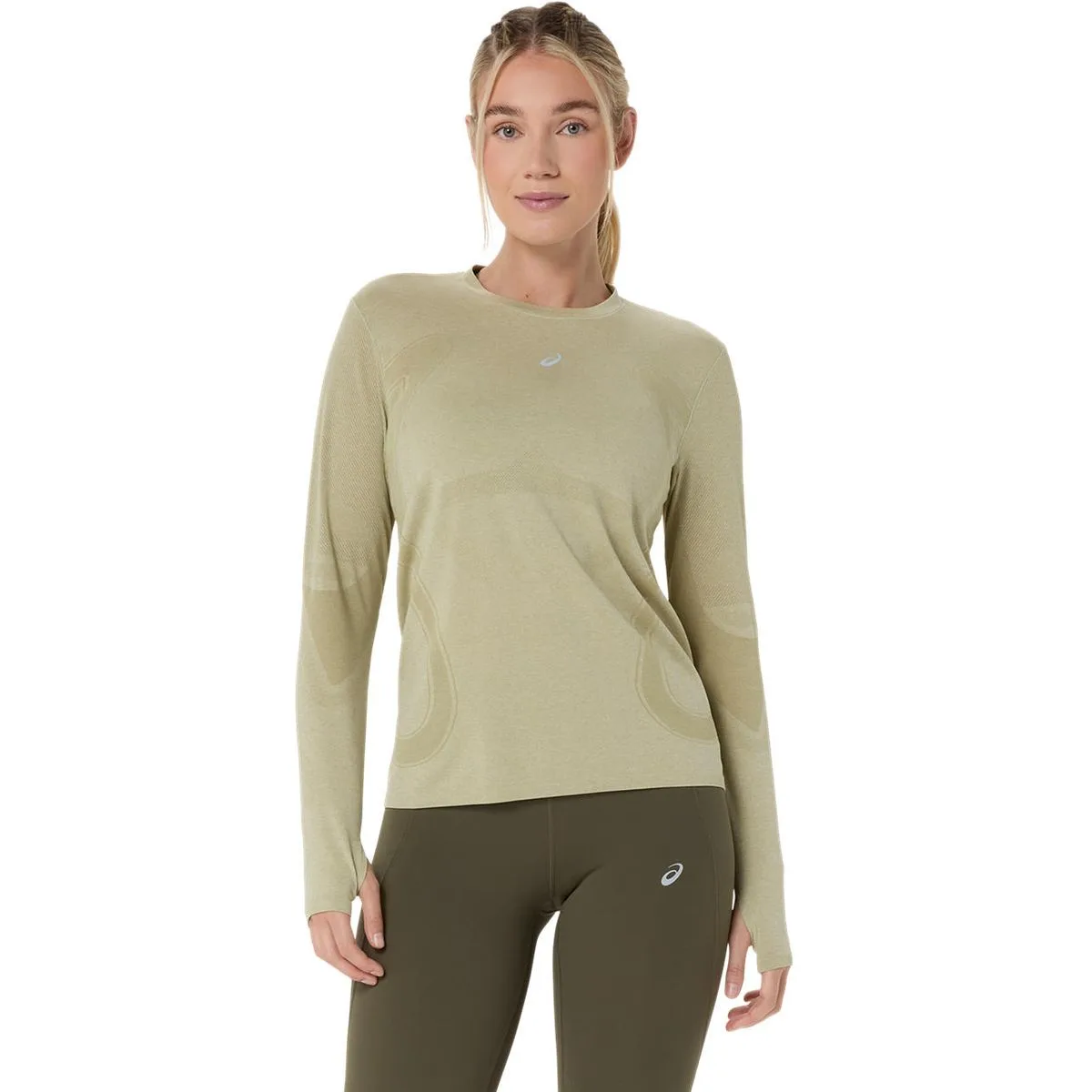 Road Seamless Damen Longsleeve, grün M