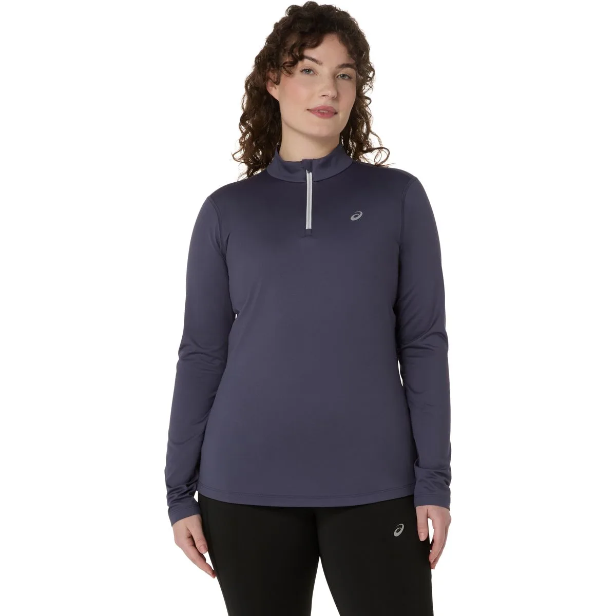 Core Half-Zip Winter Damen Longsleeve, lila S