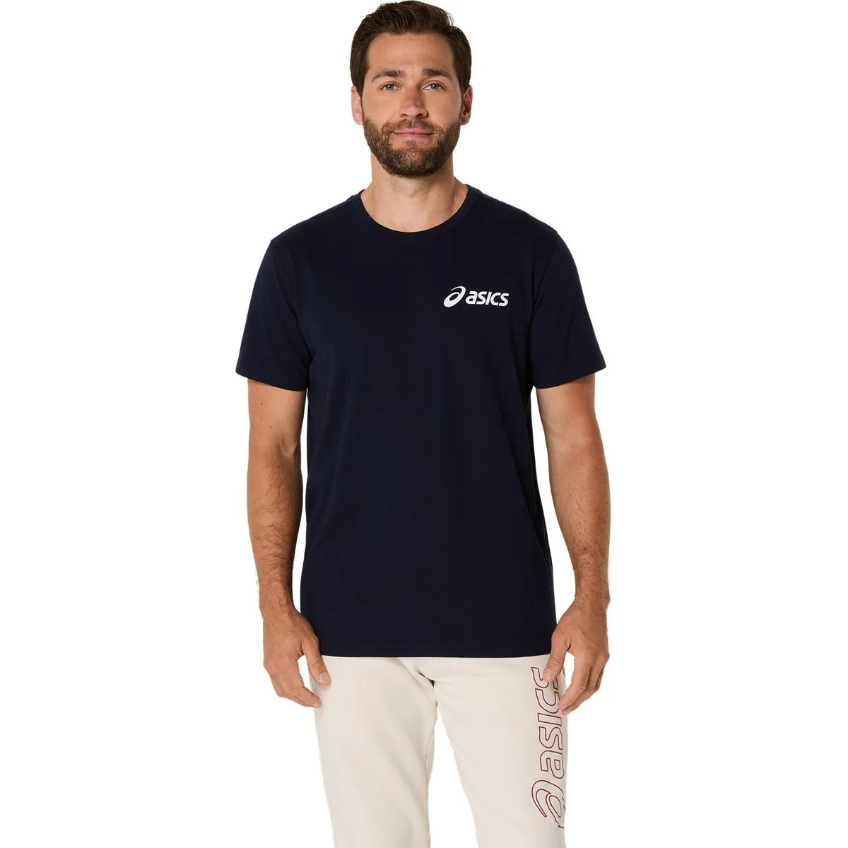 Asics Chest Logo T-Shirt, blau S