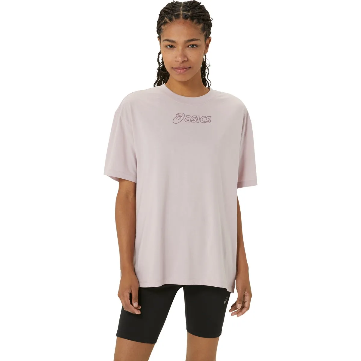 Asics Logo Damen T-Shirt, rosa L