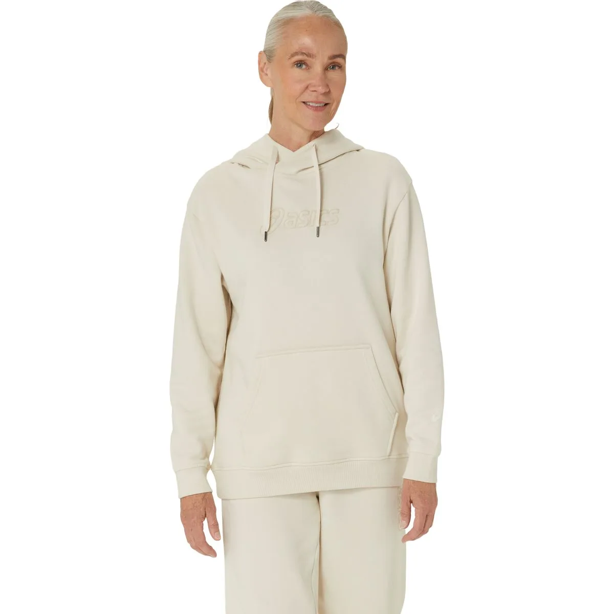 Logo Damen Longsleeve, braun XL