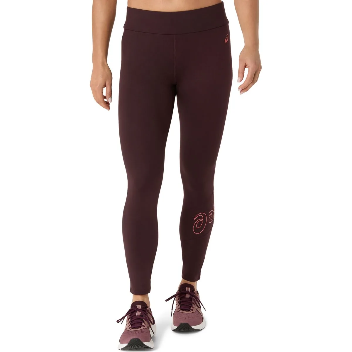Asics Logo 7/8 Damen Tights, rot L