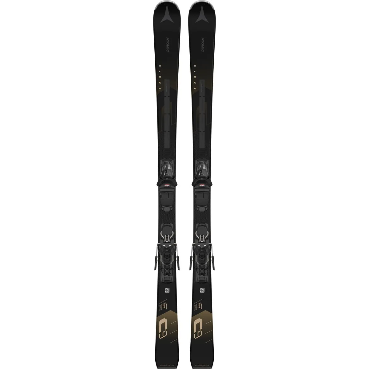 Cloud C9 Revoshock Light +10 GW Damen Piste Ski, schwarz 164