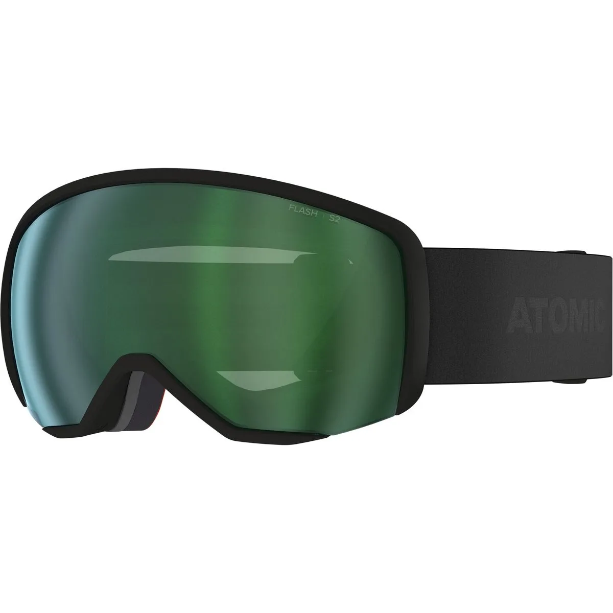Revent S Flash Kinder Skibrille, schwarz NS