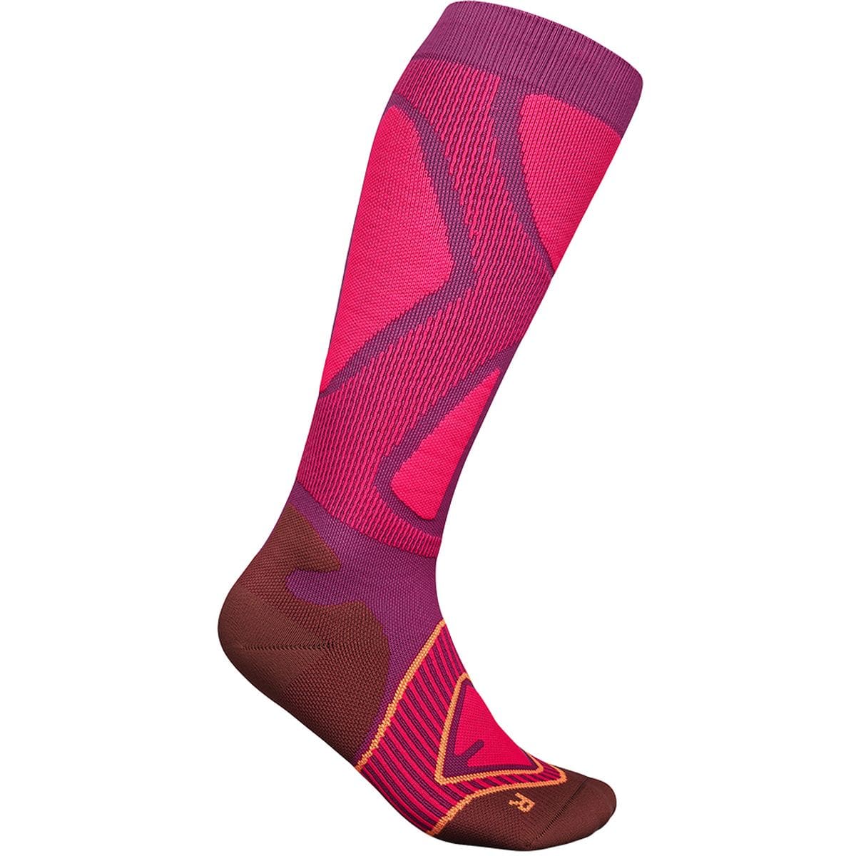 Ski Performance Compression Herren Strümpfe, pink 38-40