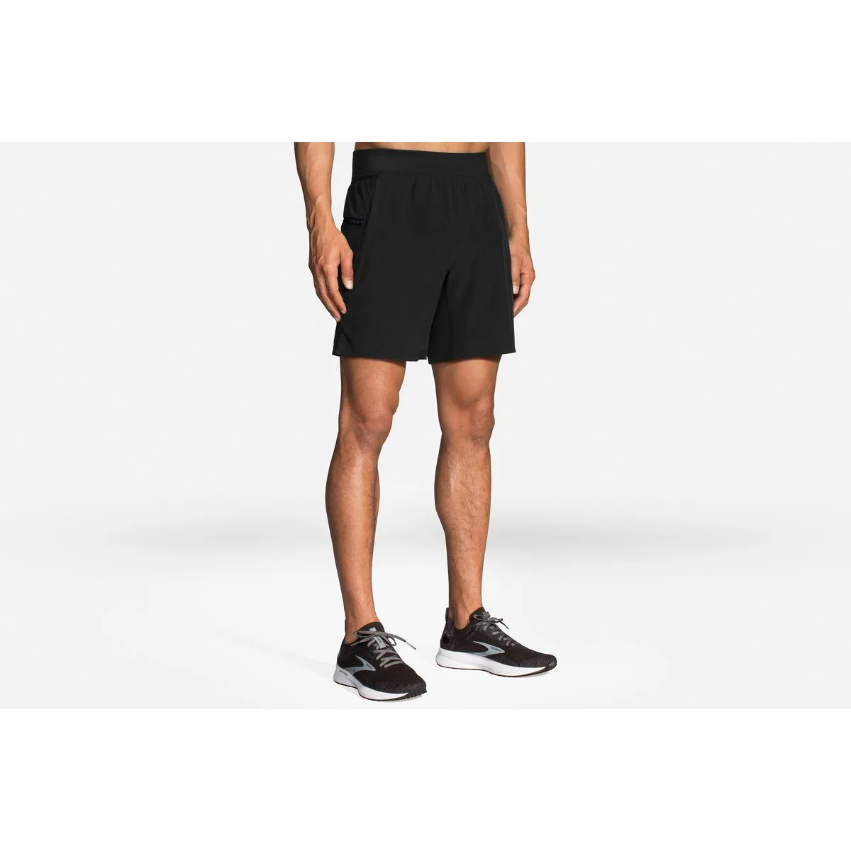 Sherpa 7" 2-in-1 Herren Shorts, schwarz XXL