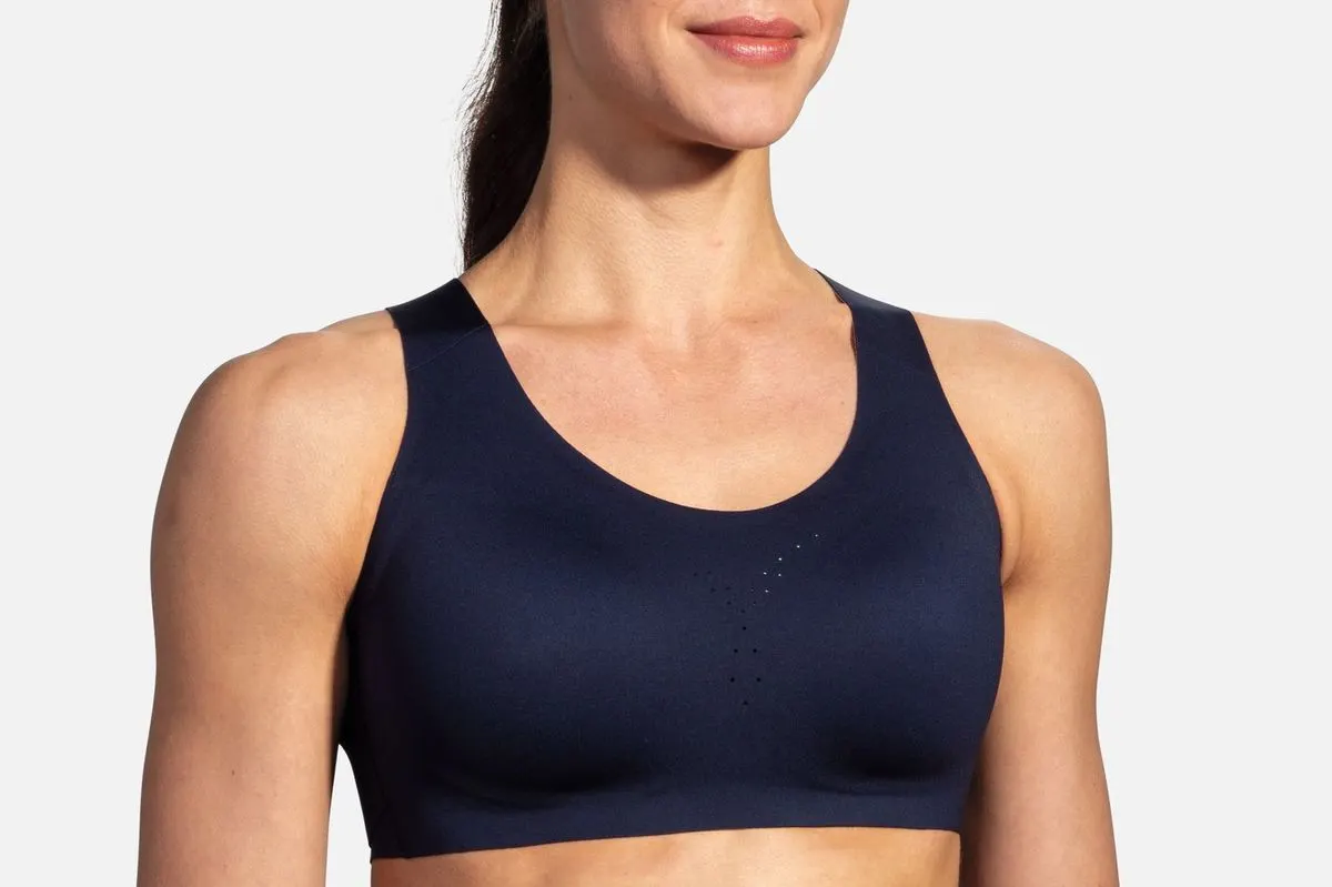 Brooks Dare Crossback Run Bra Damen Sport-BH, blau