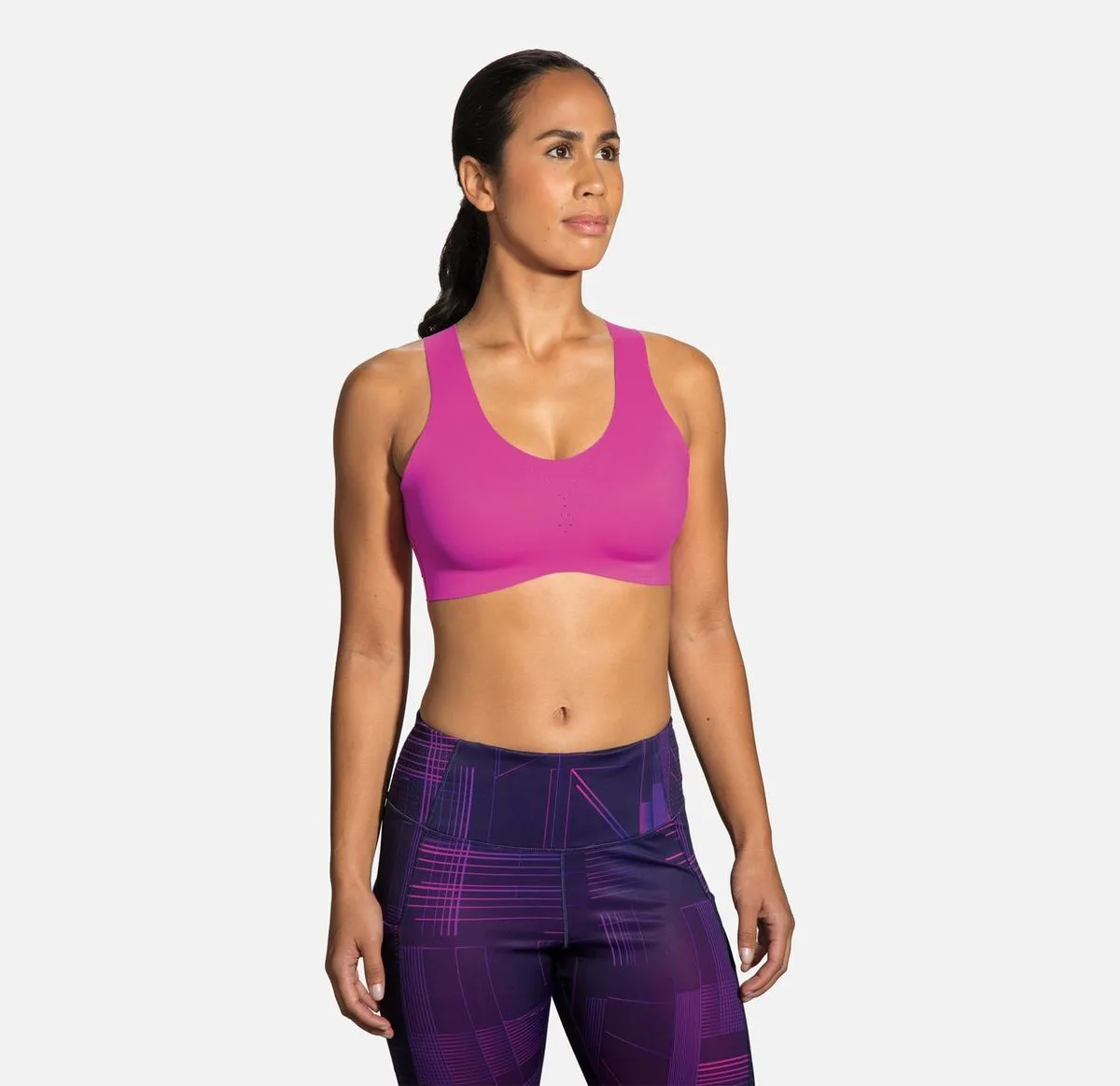 Brooks Dare Crossback Run Bra Damen Sport-BH, rosa