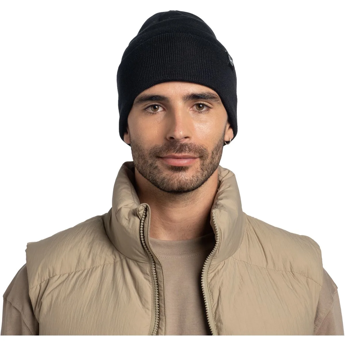 Buff Knitted Mütze, schwarz