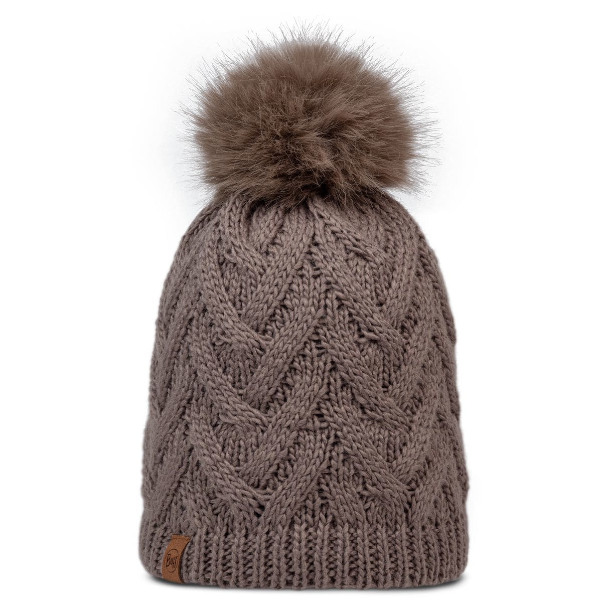 Knitted & Fleece Damen Mütze, braun