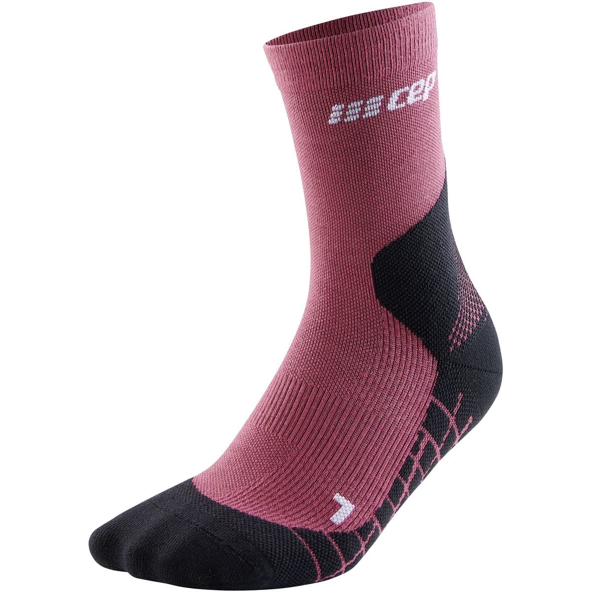 Light Merino Mid Cut Damen Socken, rot IV