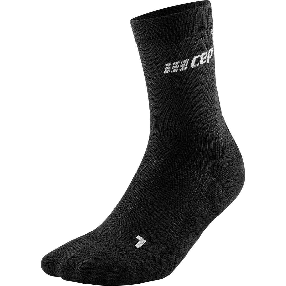 Ultralight Mid-Cut Damen Socken, schwarz IV