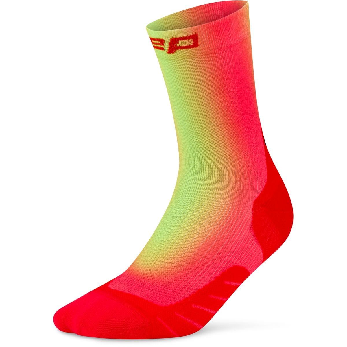 Run Edt. Gradient 5.0 Mid Cut Herren Socken, rot III