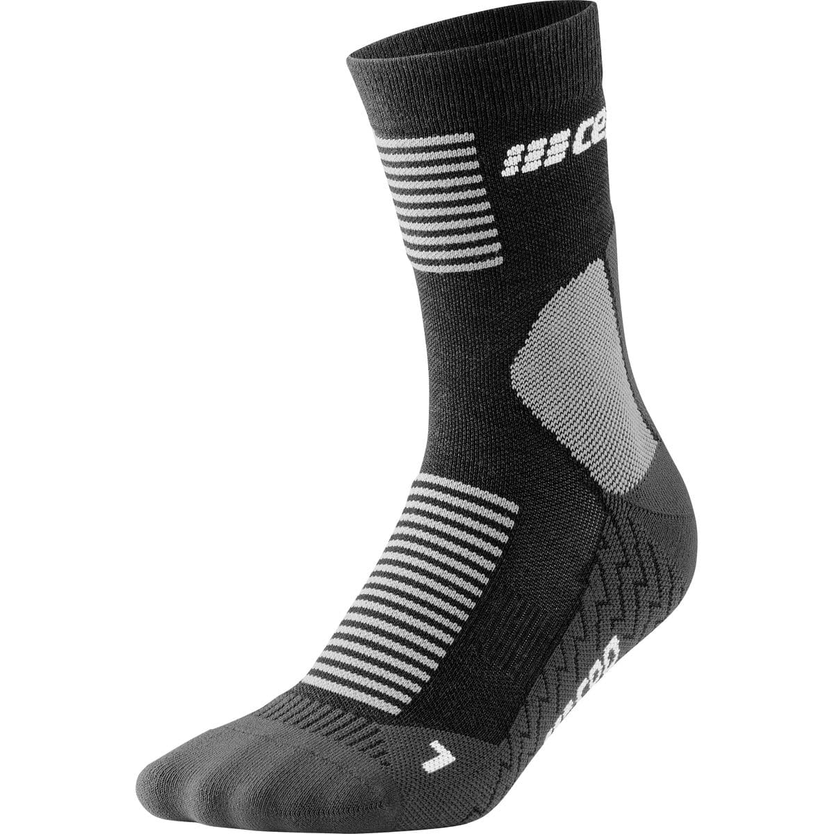 Cold Weather Mid Cut Herren Socken, schwarz III