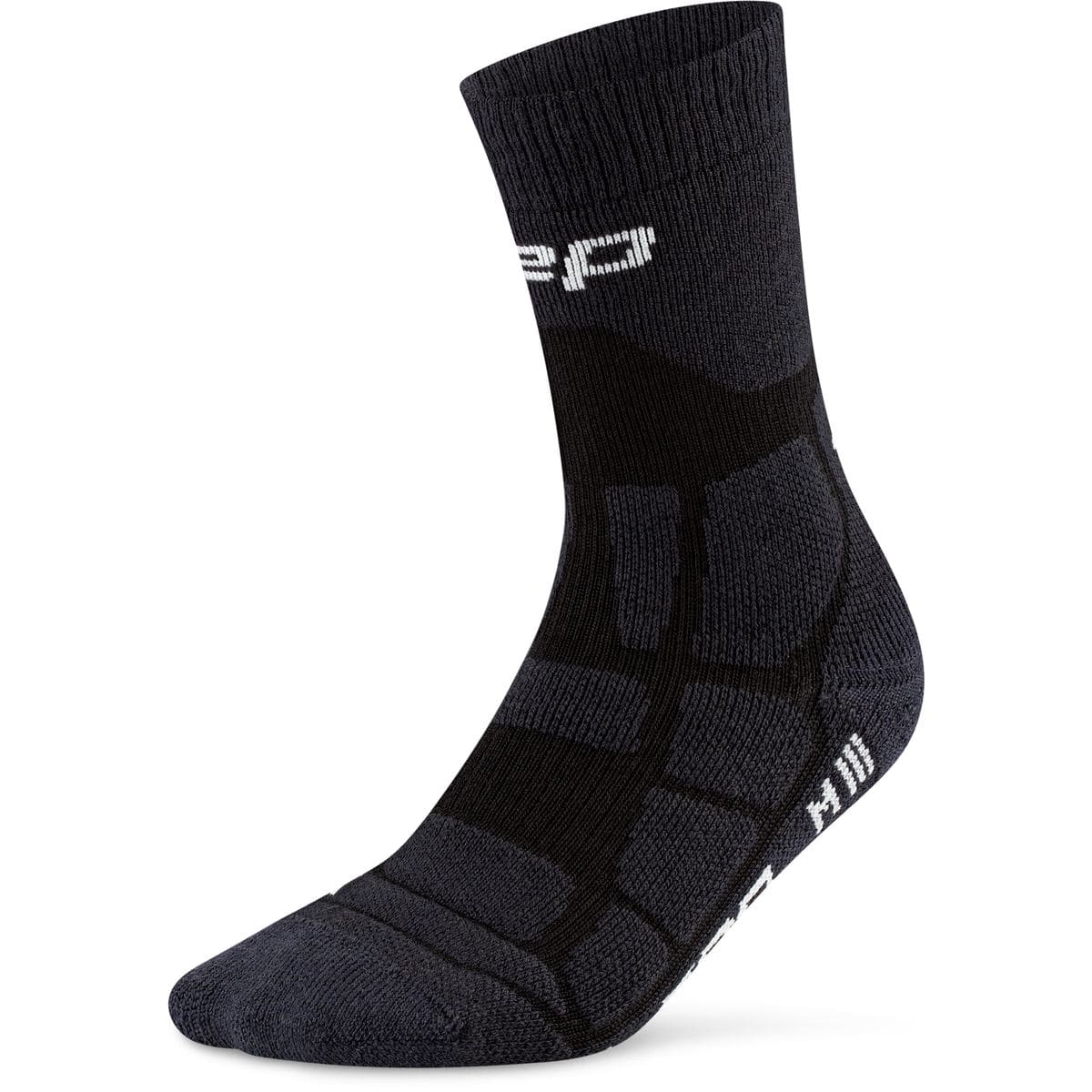 Core Run Merino 3.0 Mid Cut Herren Socken, schwarz III
