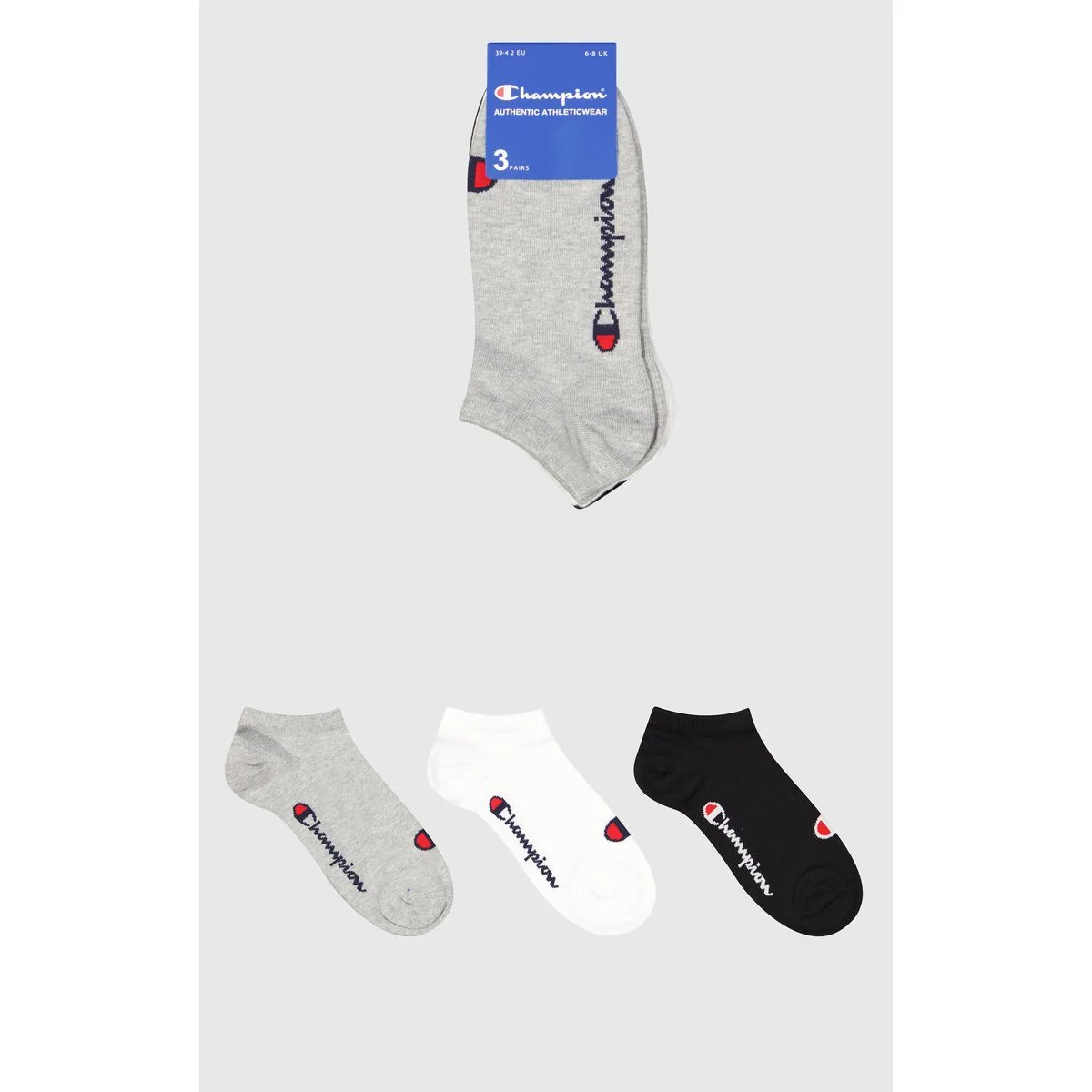 Champion 3-er Pack Sneaker Herren Socken, multicolor