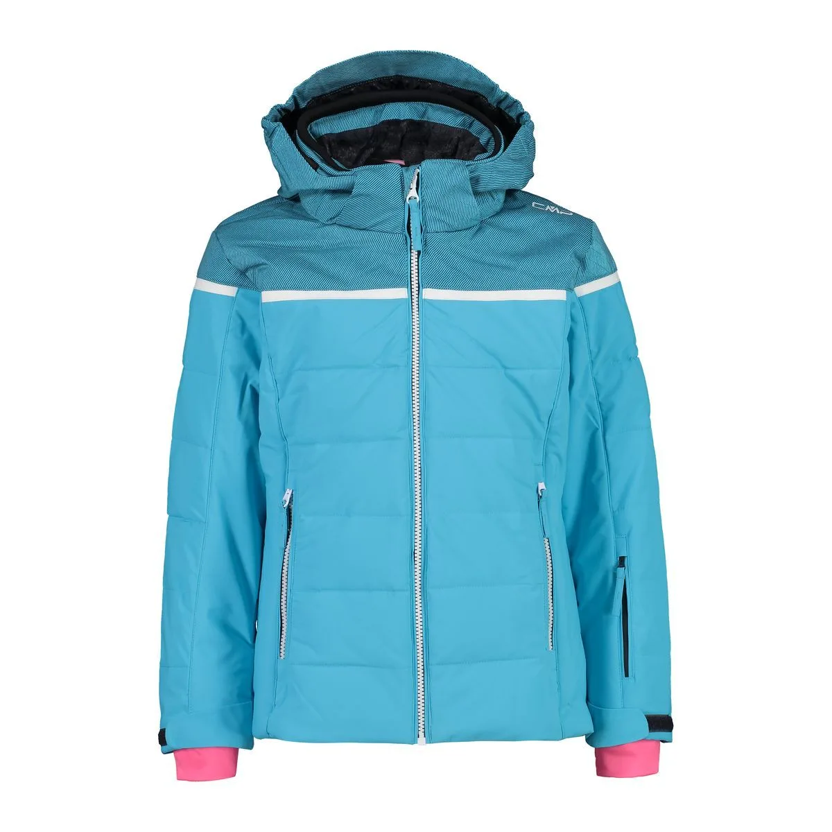 CMP Kid G Jacket Snaps Hood Kinder Skijacke, türkis