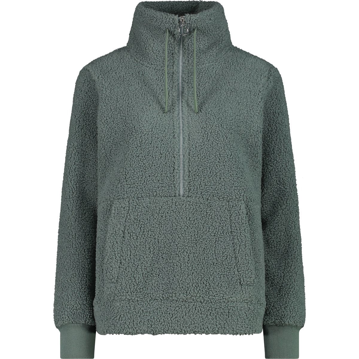 Sweat Damen Rollkragenpullover, grün 38