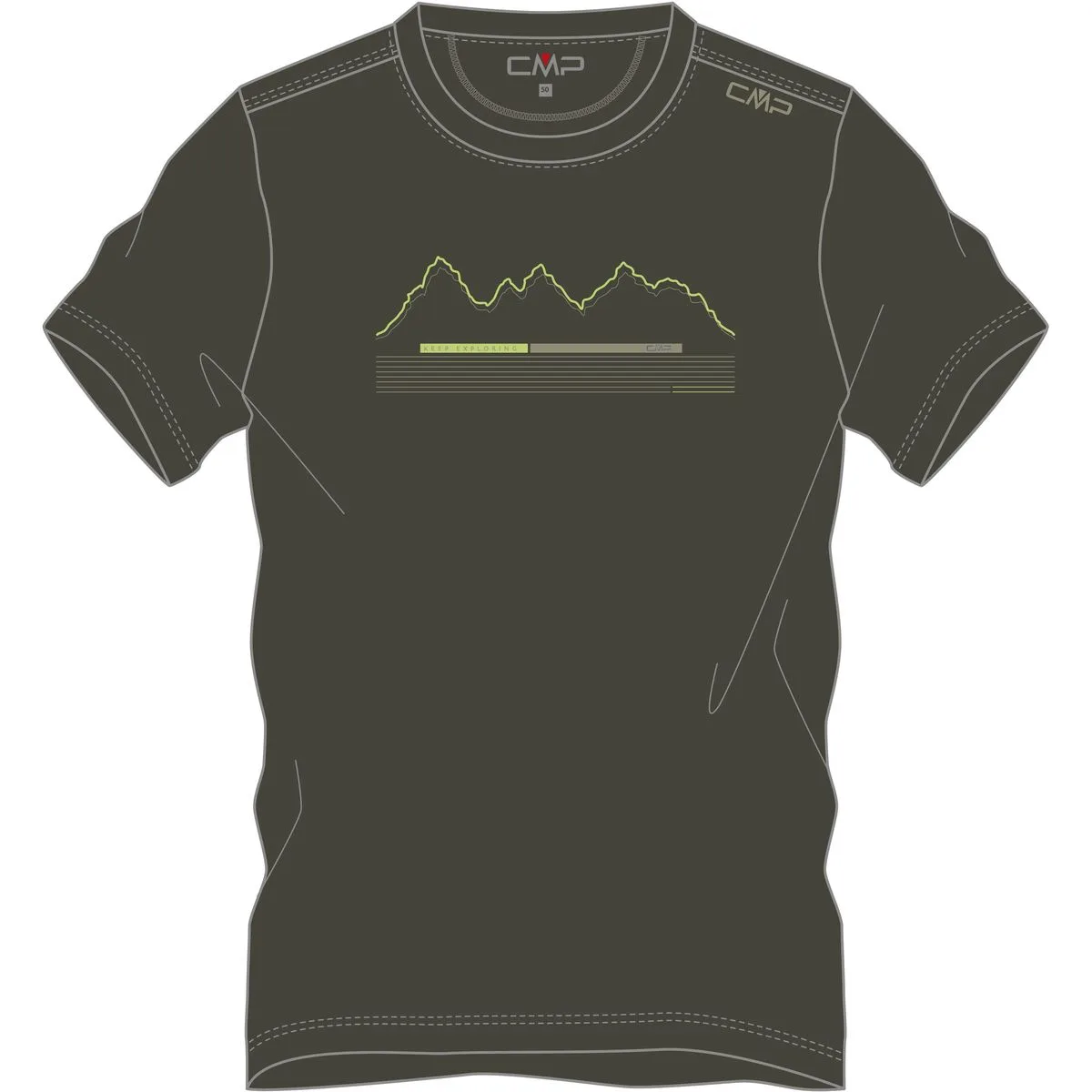 Freizeit Herren T-Shirt, grün 48