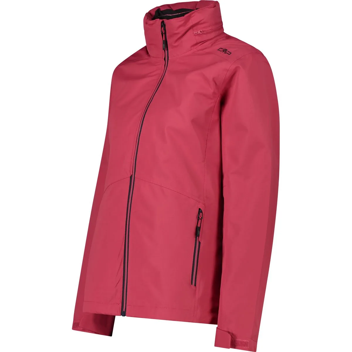 Jacket Zip Hood Detachble Inner Jacket Damen Doppeljacke, pink 50