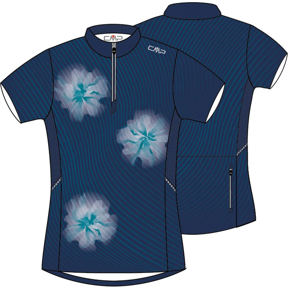 CMP T-shirt Free Bike Damen blau