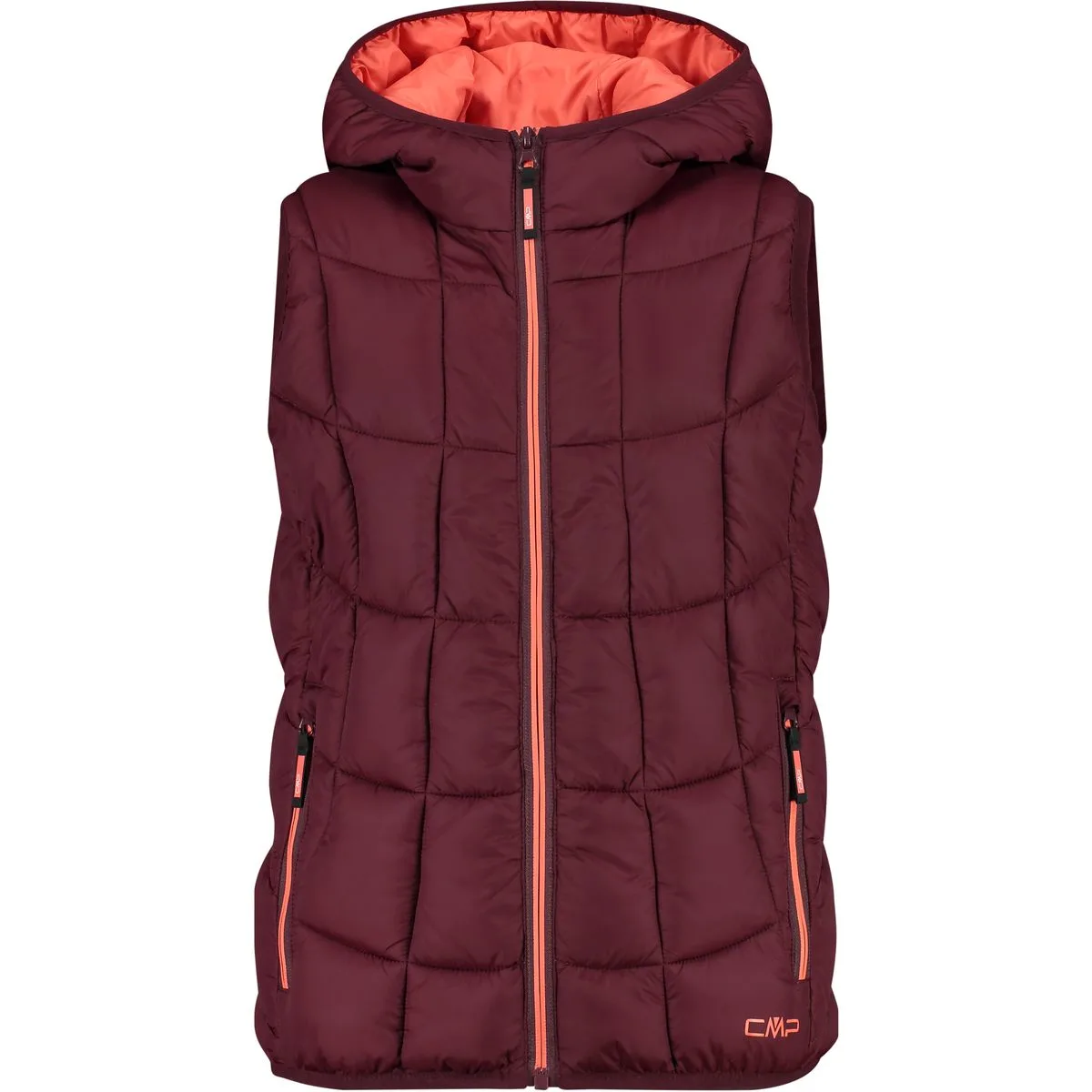 CMP Fix Hood Kinder Weste, rot