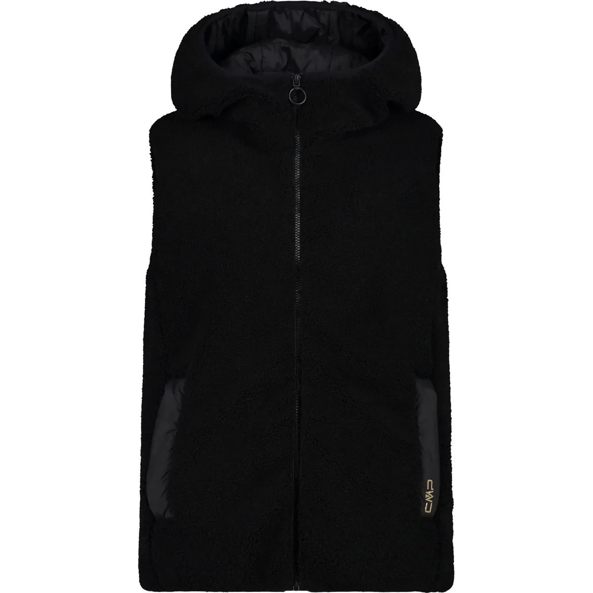 CMP Fix Hood Damen Weste, schwarz
