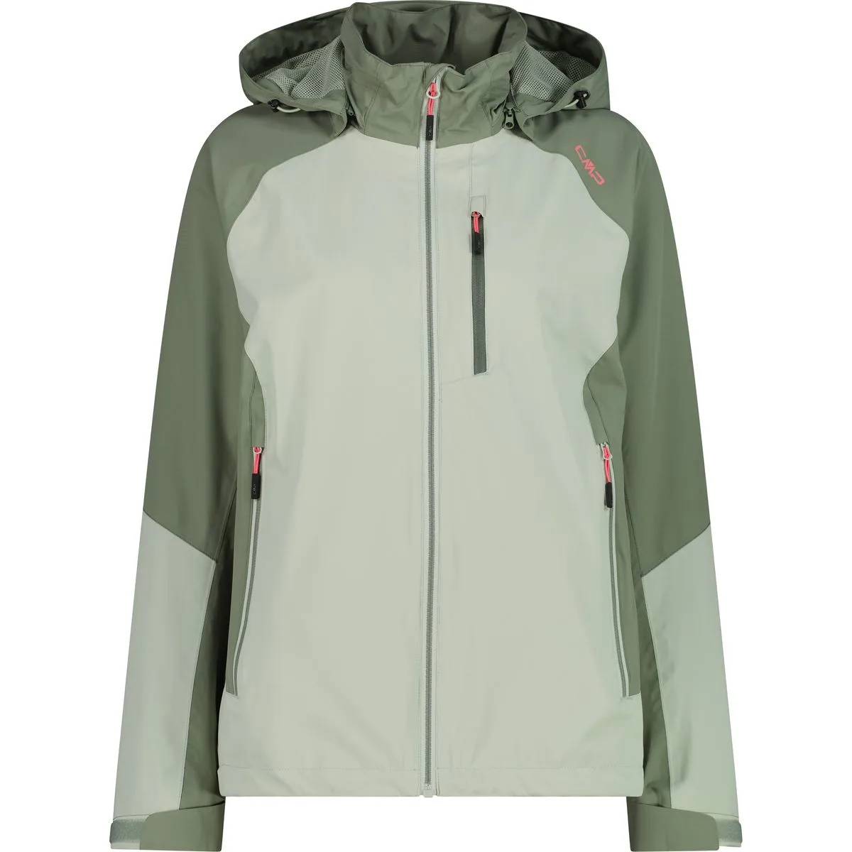 Zip Hood Damen Blouson, grün 38