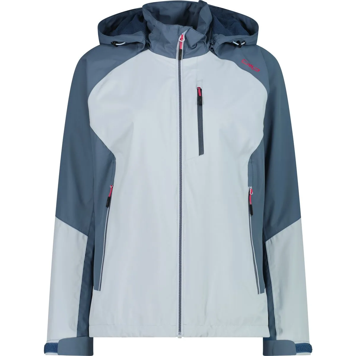 Zip Hood Damen Blouson, hellblau 46