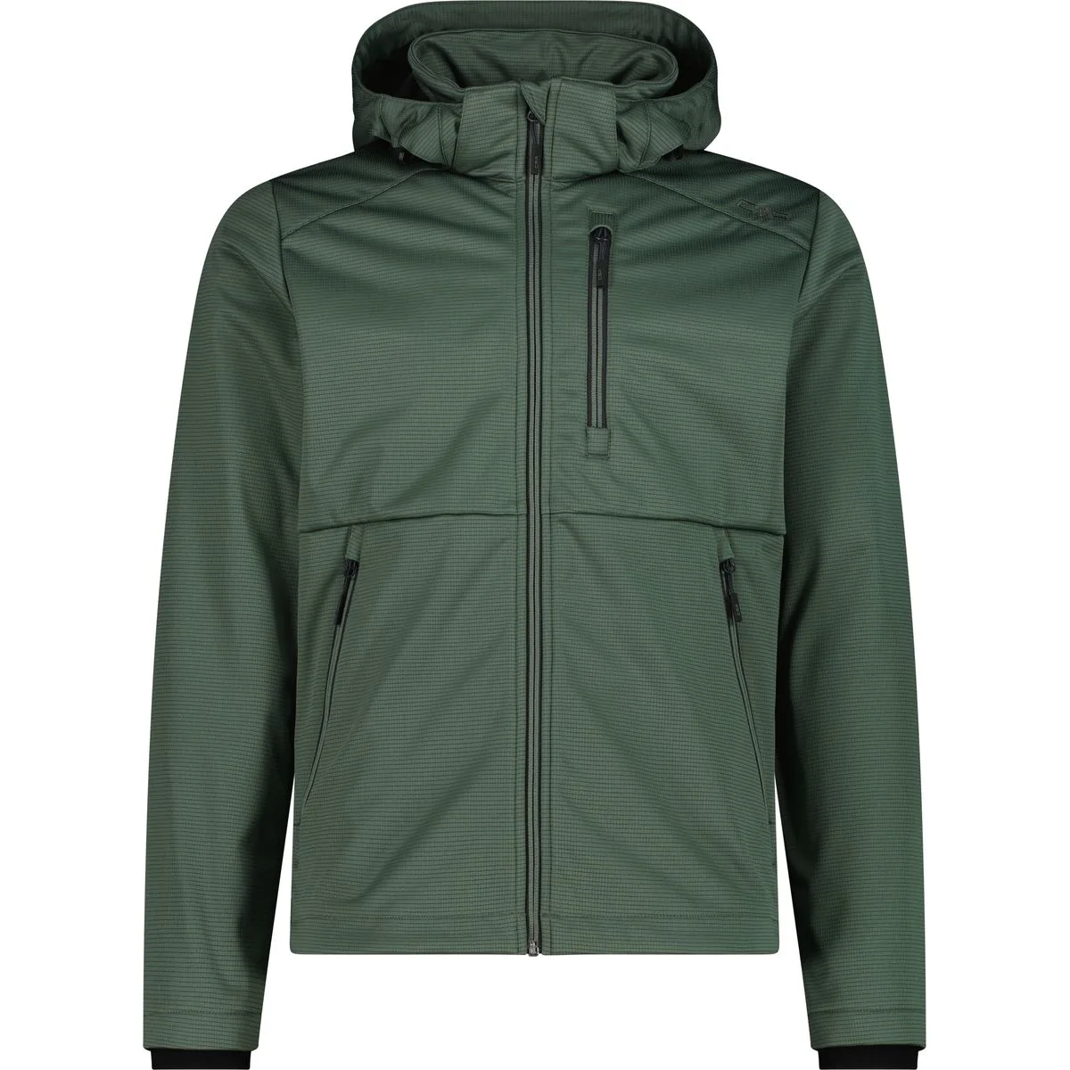 Zip Hood Herren Funktionsjacke, grün 54