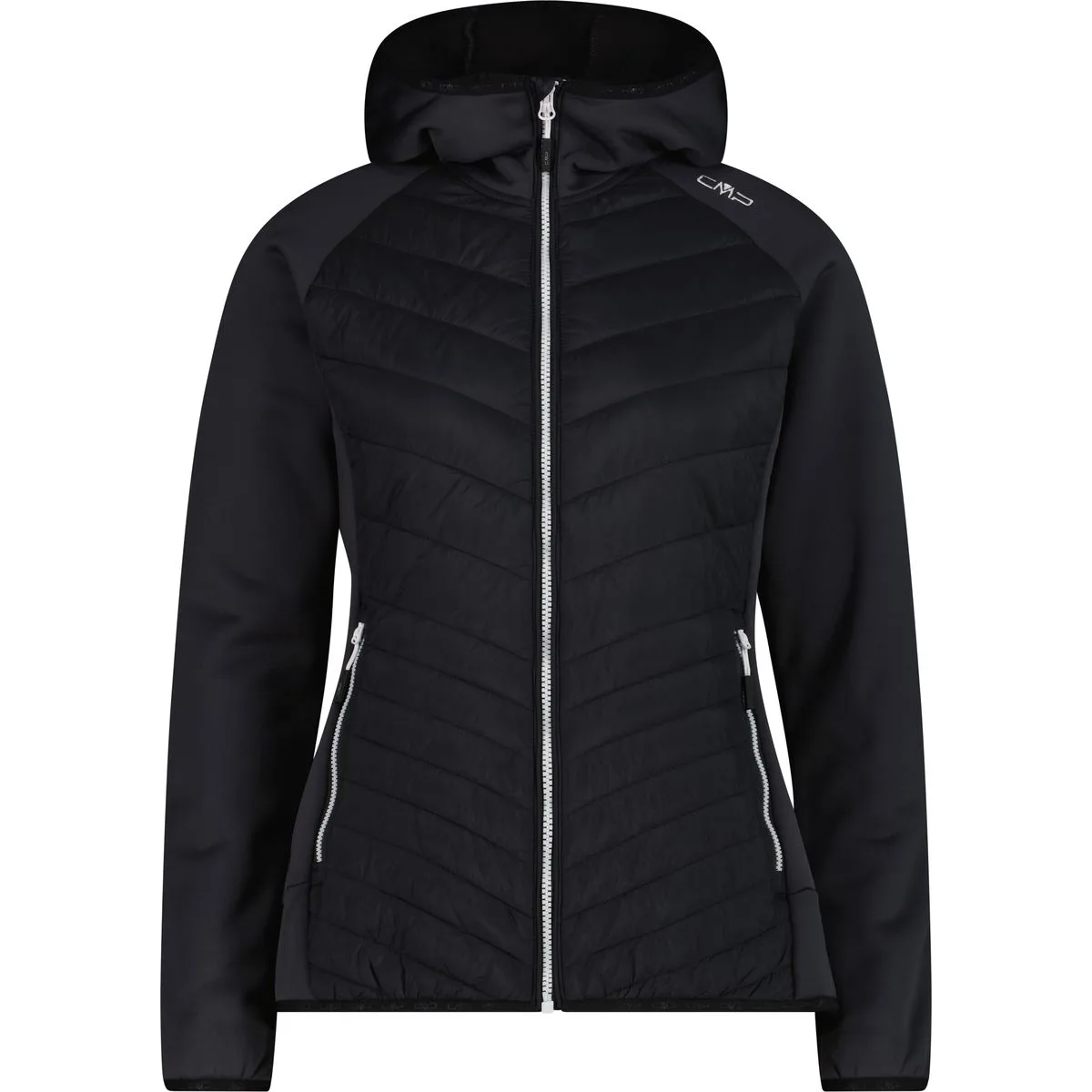 CMP Hybrid Fix Hood Damen Kapuzensweater, grau 8050243890557