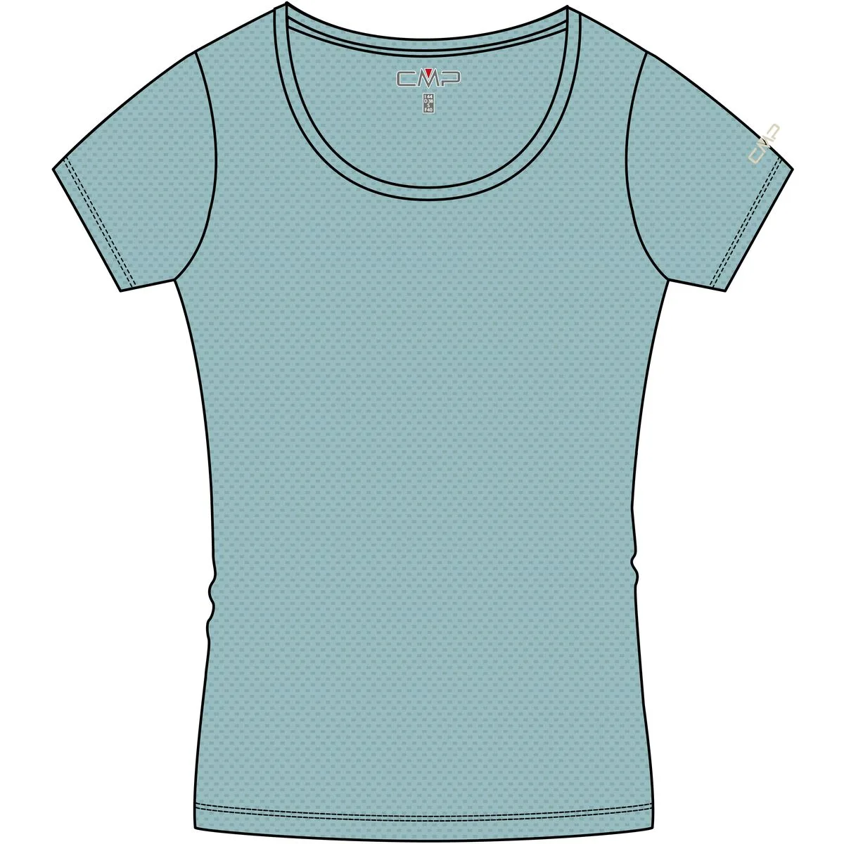 T-Shirt Damen T-Shirt, türkis 40