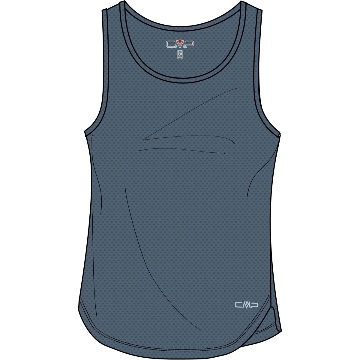 CMP Top Damen Tanktop, blau 44