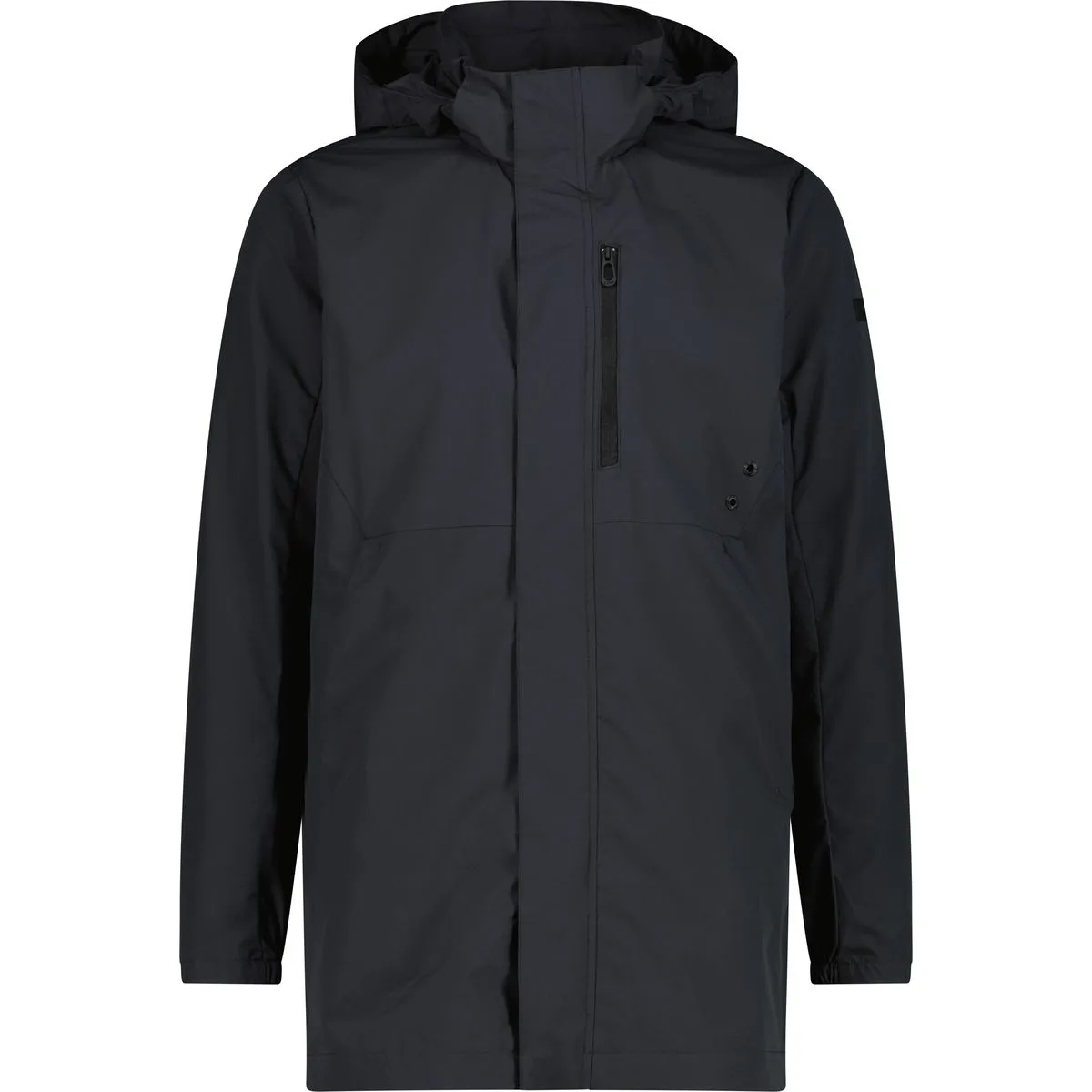 Long Zip Hood Herren Blouson, grau 54