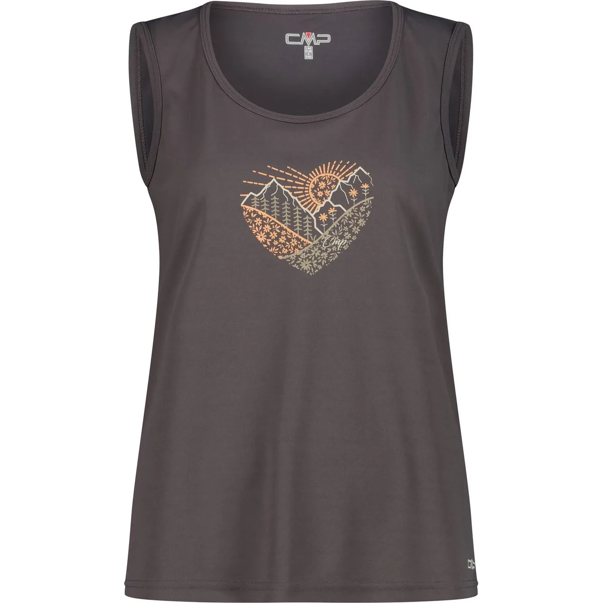 Sleeveless Damen Tanktop, braun 44
