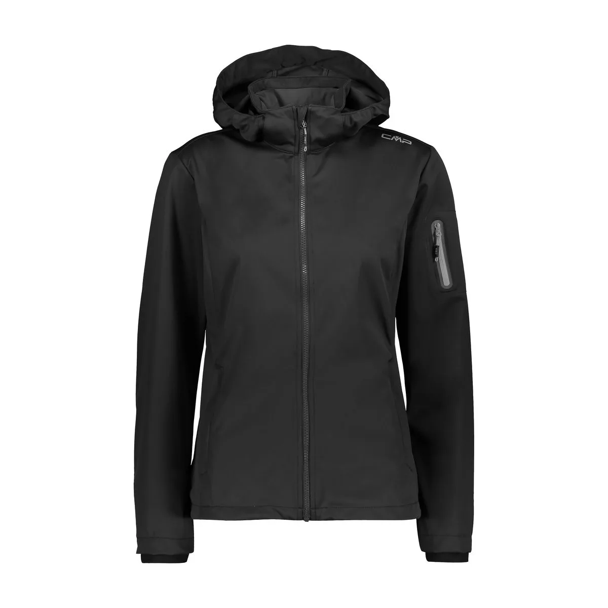Jacket Zip Hood Damen Funktionsjacke, schwarz D38