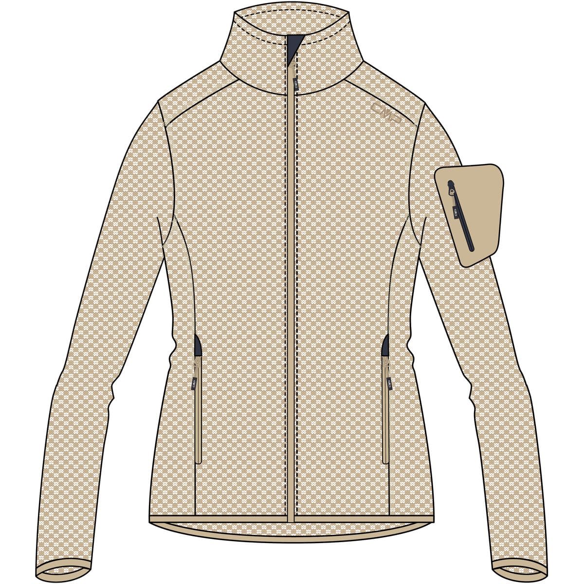 CMP Jacket Damen Midlayer, weiß 42