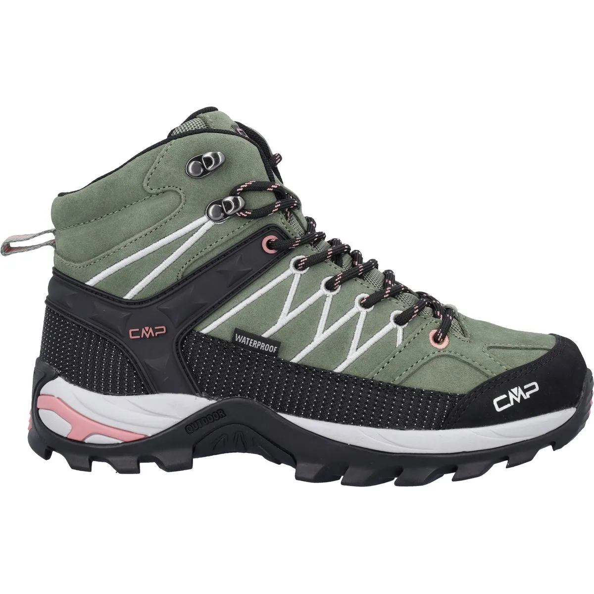 Rigel Mid Trekking waterproof Damen Trekking-Halbschuhe, grün, Größe 38 38
