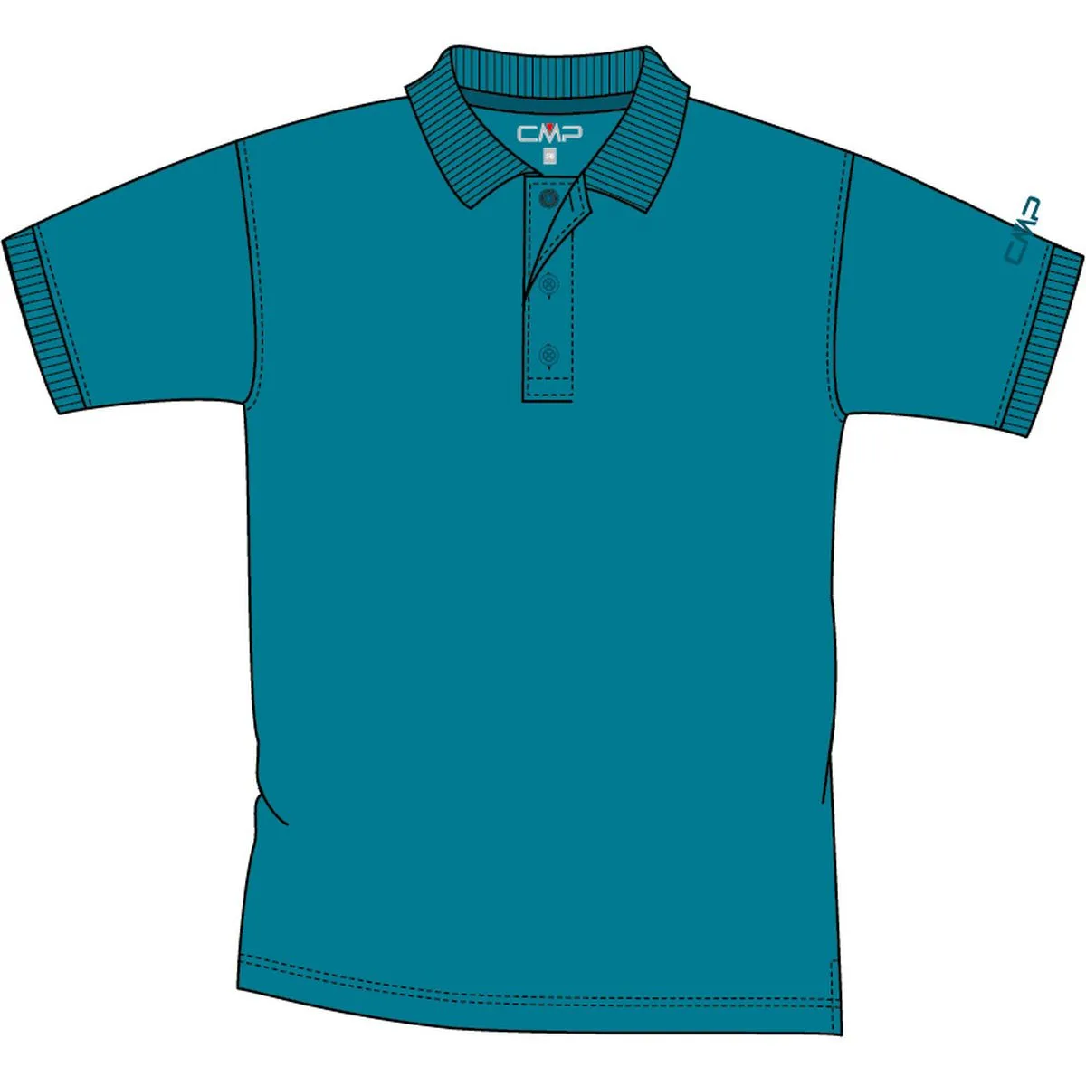 CMP Polo Herren Poloshirt, grün 58