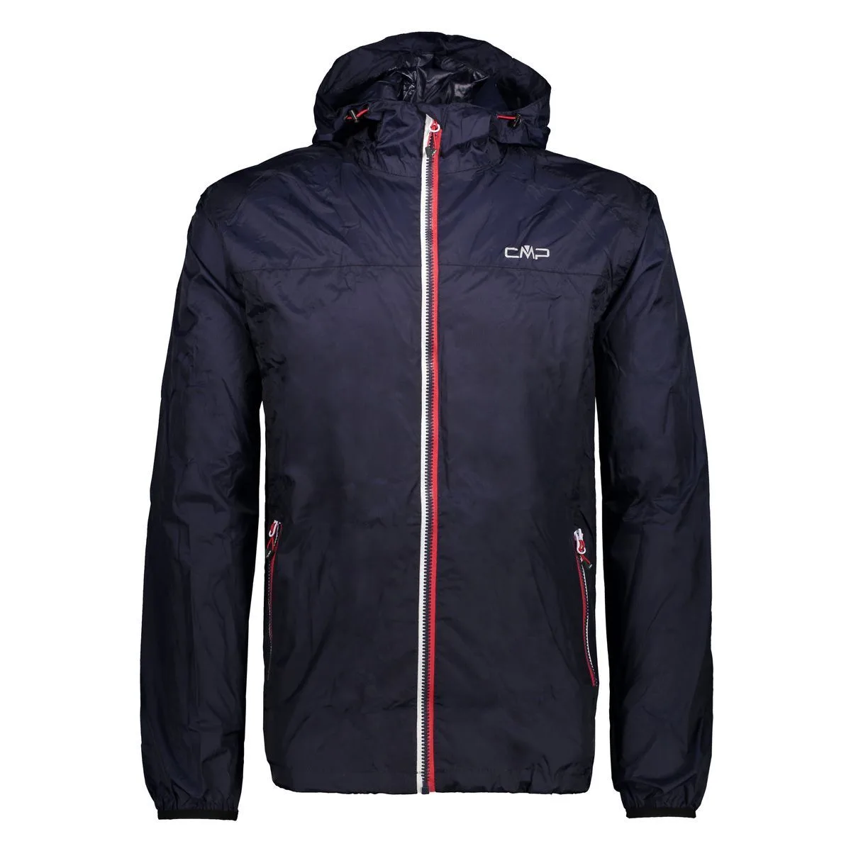 Jacket Rain Fix Hood Herren Regenjacke, blau L