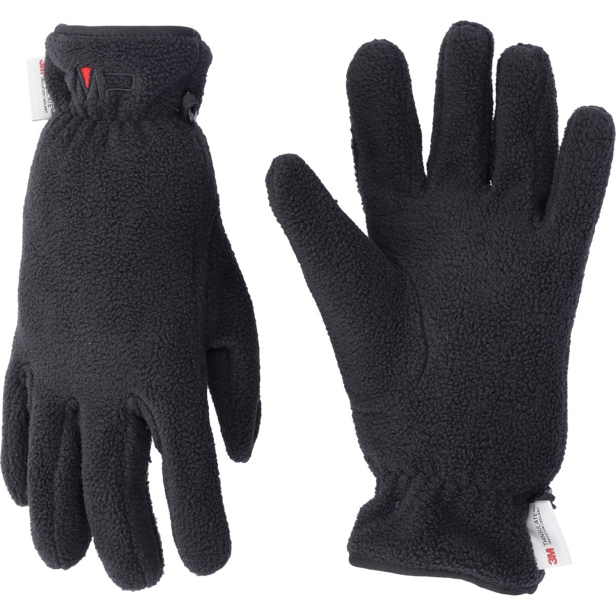 Fleece Gloves Herren Fingerhandschuhe, schwarz L