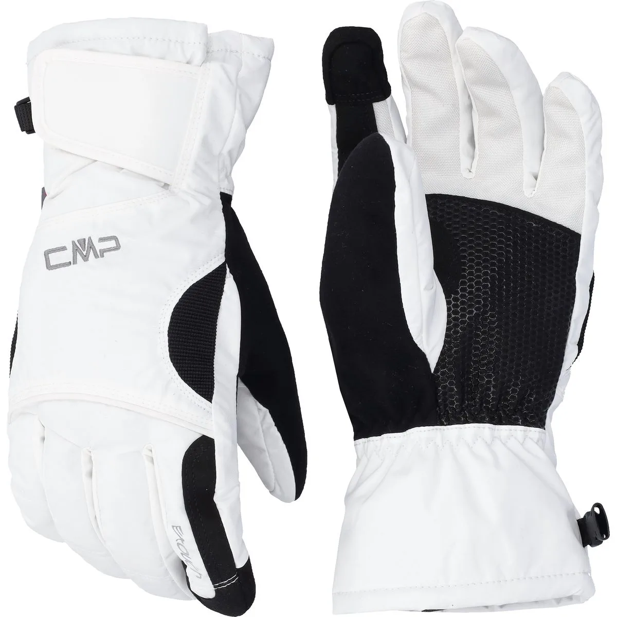 Ski Gloves Damen Fingerhandschuhe, weiß 7