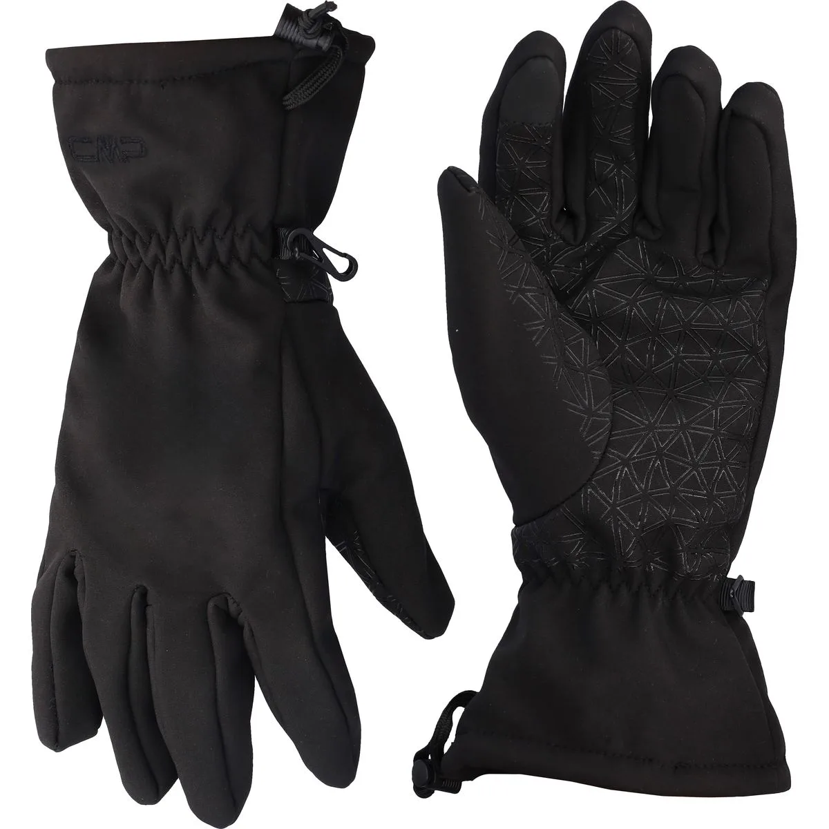 Softshell Gloves Damen Fingerhandschuhe, schwarz 7